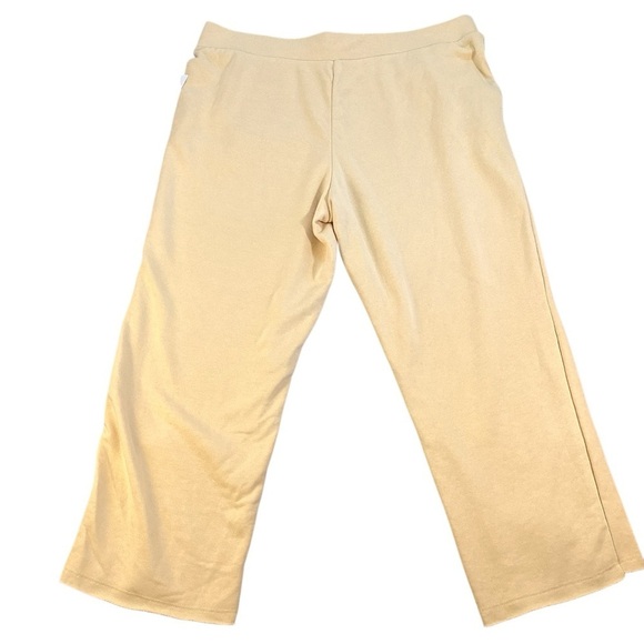 Secret Treasures Soft Mellow Yellow Sleep Lounge Pants Crop Pockets NEW Straight - Picture 6 of 11